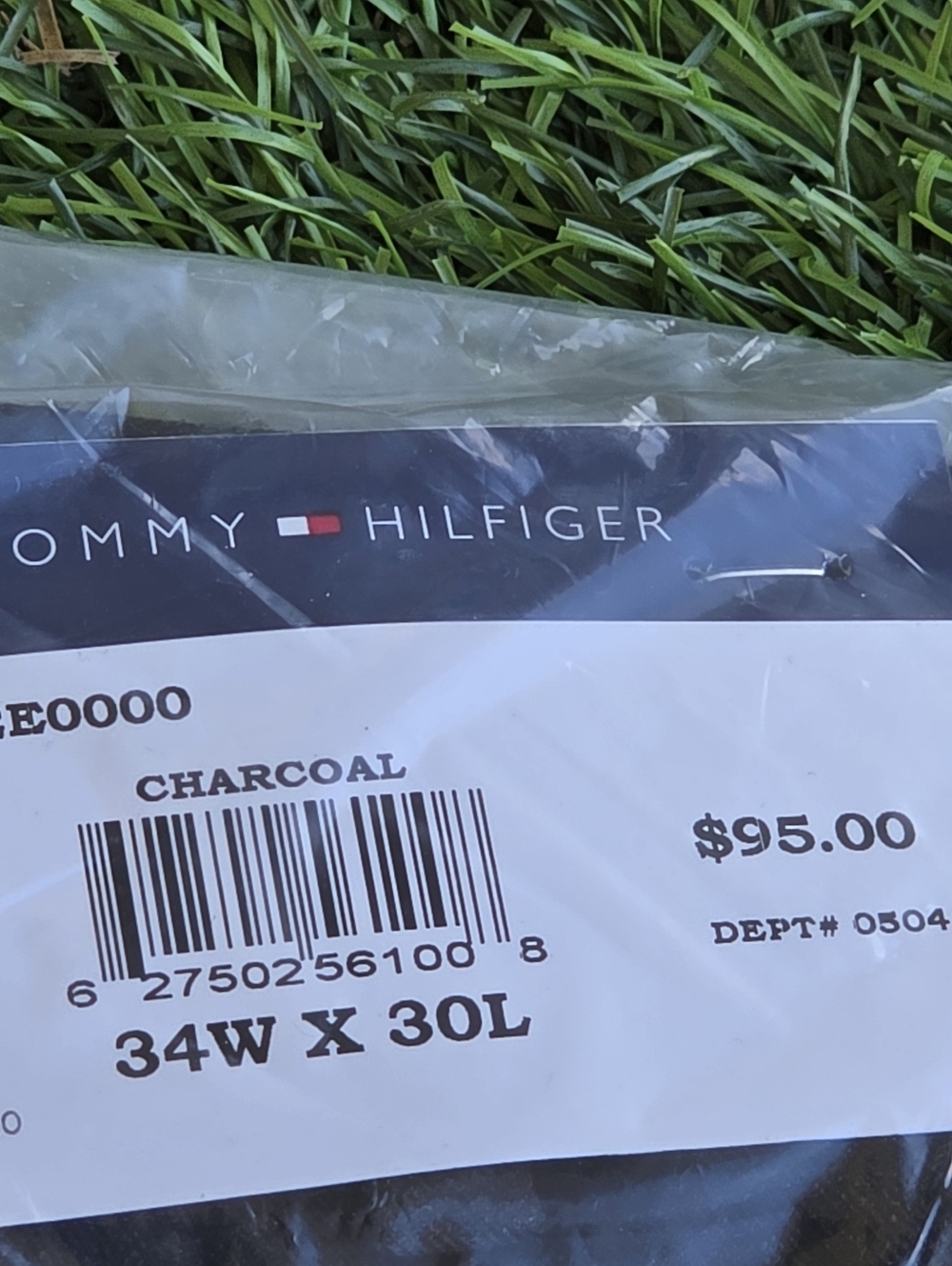 Tommy Hilfiger Mens Dress Pants Charcoal 34x30 Wrinkle Free Career NWT $95 - Picture 5 of 6